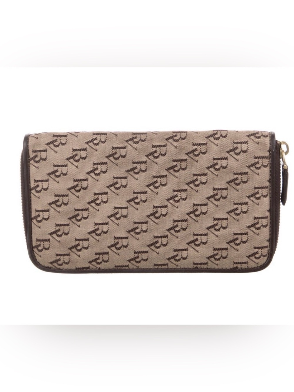 Bottega Veneta Brown Monogram Zip Wallet - Picture 2 of 11